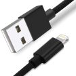 Cadorabo USB Kabel 1 Meter USB Kabel 2.4A kompatibel mit Apple Geräten z.B. Smartphones, Tablets, Laptops und mehr - Ladegerät Ladekabel Adapter Supply