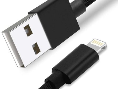 Cadorabo USB Kabel 1 Meter USB Kabel 2.4A kompatibel mit Apple Geräten z.B. Smartphones, Tablets, Laptops und mehr - Ladegerät Ladekabel Adapter Supply