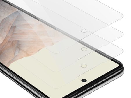 Cadorabo 3x Panzer Folie kompatibel mit Google PIXEL 6 - Schutzfolie 3er Pack Gehärtetes (Tempered) Display-Schutzglas in 9H Härte mit 3D Touch Kompatibilität Supply