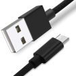 Cadorabo Micro USB Kabel 1 Meter Micro USB Kabel 2.4A kompatibel mit Geräten mit Micro USB Anschluss z.B. Smartphones, Tablets, Laptops und mehr - Ladegerät Ladekabel Adapter Supply