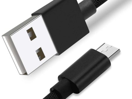 Cadorabo Micro USB Kabel 1 Meter Micro USB Kabel 2.4A kompatibel mit Geräten mit Micro USB Anschluss z.B. Smartphones, Tablets, Laptops und mehr - Ladegerät Ladekabel Adapter Supply