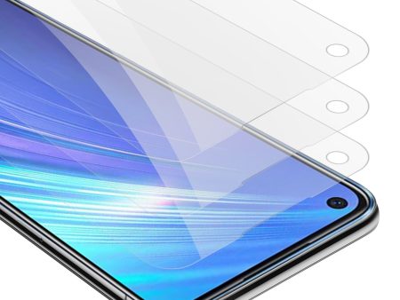 Cadorabo 3x Panzer Folie kompatibel mit Realme 6 4G   6s - Schutzfolie 3er Pack Gehärtetes (Tempered) Display-Schutzglas in 9H Härte mit 3D Touch Kompatibilität Fashion