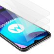 Cadorabo 3x Panzer Folie kompatibel mit Motorola MOTO E20   E30   E40 - Schutzfolie 3er Pack Gehärtetes (Tempered) Display-Schutzglas in 9H Härte mit 3D Touch Kompatibilität For Discount