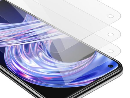 Cadorabo 3x Panzer Folie kompatibel mit Realme 8 4G   8 PRO - Schutzfolie 3er Pack Gehärtetes (Tempered) Display-Schutzglas in 9H Härte mit 3D Touch Kompatibilität Sale