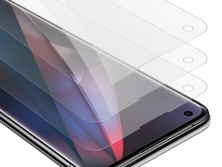 Cadorabo 3x Panzer Folie kompatibel mit Oppo FIND X3 PRO - Schutzfolie 3er Pack Gehärtetes (Tempered) Display-Schutzglas in 9H Härte mit 3D Touch Kompatibilität For Cheap