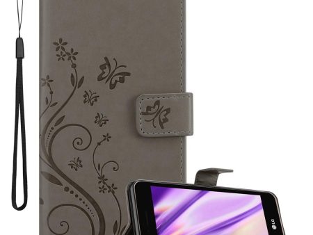 Cadorabo Hülle kompatibel mit LG K4 2017 Schutzhülle im Blumen Design mit Magnetverschluss, Standfunktion und Kartenfächern For Discount