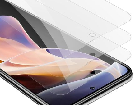 Cadorabo 3x Panzer Folie kompatibel mit Xiaomi RedMi NOTE 11 PRO 4G   5G - Schutzfolie 3er Pack Gehärtetes (Tempered) Display-Schutzglas in 9H Härte mit 3D Touch Kompatibilität Discount