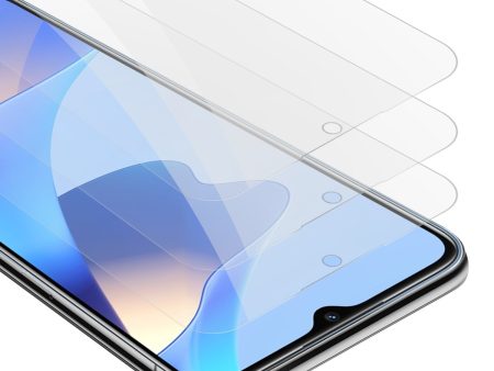 Cadorabo 3x Panzer Folie kompatibel mit Oppo A16s   A54s - Schutzfolie 3er Pack Gehärtetes (Tempered) Display-Schutzglas in 9H Härte mit 3D Touch Kompatibilität For Cheap