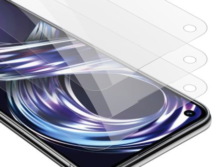 Cadorabo 3x Panzer Folie kompatibel mit Realme 8i   Narzo 50 4G - Schutzfolie 3er Pack Gehärtetes (Tempered) Display-Schutzglas in 9H Härte mit 3D Touch Kompatibilität For Discount