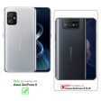 Cadorabo 3x Panzer Folie kompatibel mit Asus ZenFone 8 - Schutzfolie 3er Pack Gehärtetes (Tempered) Display-Schutzglas in 9H Härte mit 3D Touch Kompatibilität Fashion