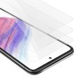 Cadorabo 3x Panzer Folie kompatibel mit Samsung Galaxy A53 5G - Schutzfolie 3er Pack Gehärtetes (Tempered) Display-Schutzglas in 9H Härte mit 3D Touch Kompatibilität For Sale