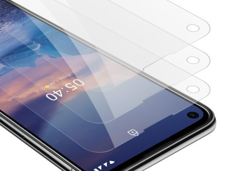 Cadorabo 3x Panzer Folie kompatibel mit Nokia 5,4 - Schutzfolie 3er Pack Gehärtetes (Tempered) Display-Schutzglas in 9H Härte mit 3D Touch Kompatibilität Supply