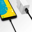 Cadorabo Micro USB Kabel 1 Meter Micro USB Kabel 2.4A kompatibel mit Geräten mit Micro USB Anschluss z.B. Smartphones, Tablets, Laptops und mehr - Ladegerät Ladekabel Adapter Supply