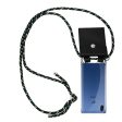 Cadorabo Handy Kette kompatibel mit Asus ZenFone MAX M2 Silikon Schutzhülle mit Silbernen Ringen, Kordel Band und abnehmbarem Etui Fashion