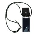 Cadorabo Handy Kette kompatibel mit Apple iPhone X   XS Silikon Schutzhülle mit Silbernen Ringen, Kordel Band und abnehmbarem Etui Supply