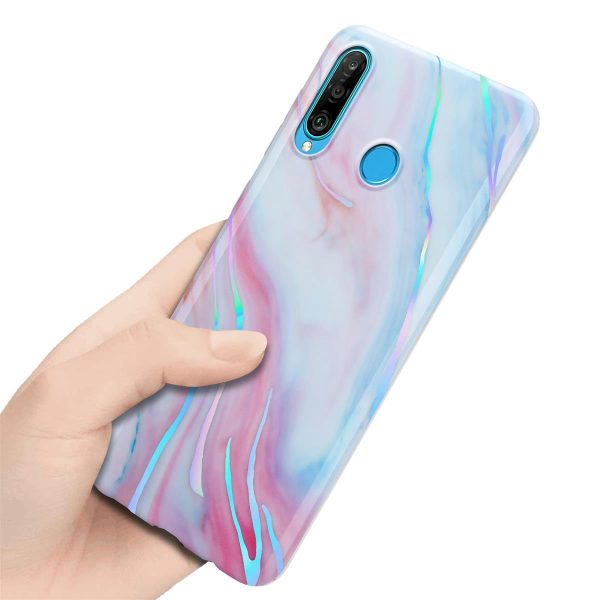 Cadorabo Hülle kompatibel mit Huawei P30 LITE Schutzhülle aus TPU Silikon mit Muster Mosaik Supply