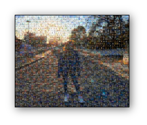 Photo Mosaic Impression sur Toile Discount